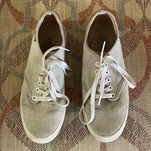 light grey lace up vans